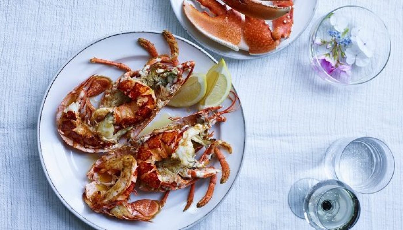 Barbecued Lobster Recipe with Smoked Butter