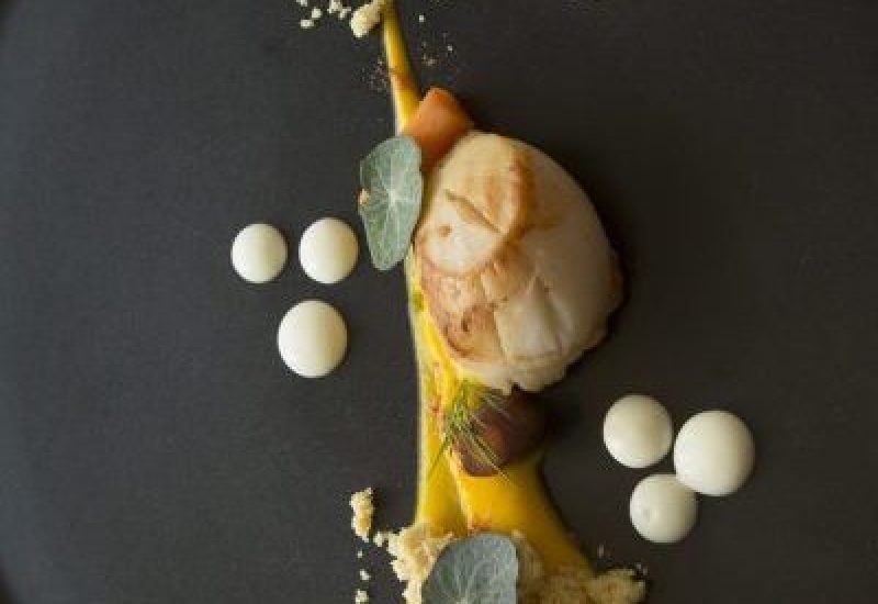 West Coast Scallops dish by Chef John Nagle Dunboyne Castle Hotel