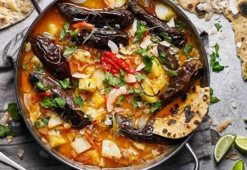 Man-Up Caribbean Veg Curry Recipe with Fresh Roti from Nick Knowles