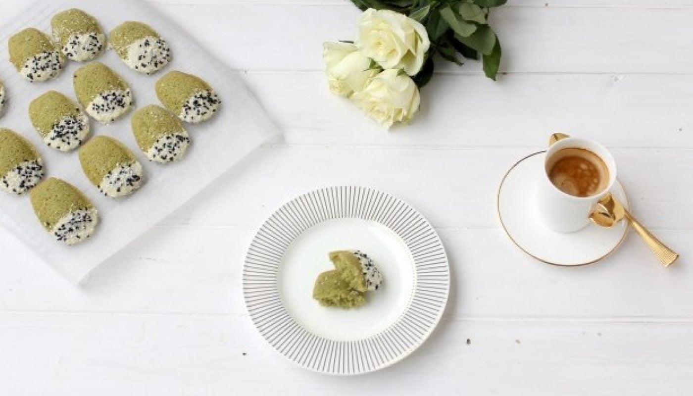 Matcha madeleines