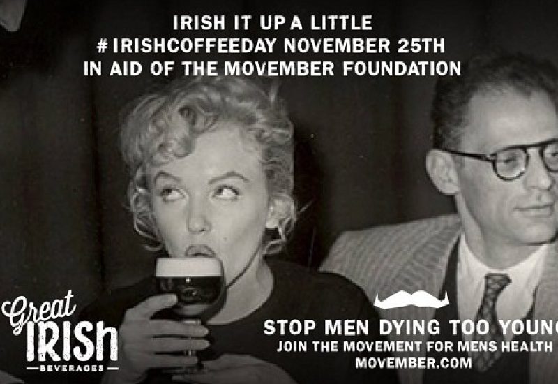 A Coffee Morning with a Twist - Support Movember on #IrishCoffeeDay this Friday