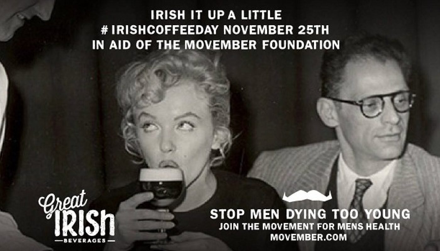 A Coffee Morning with a Twist - Support Movember on #IrishCoffeeDay this Friday