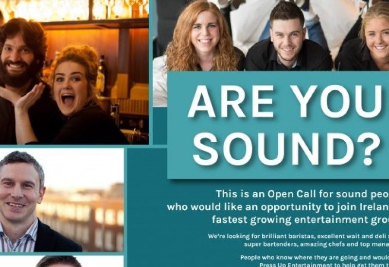 Press Up Entertainment is Hiring, Join Ireland’s fastest Growing Entertainment Group