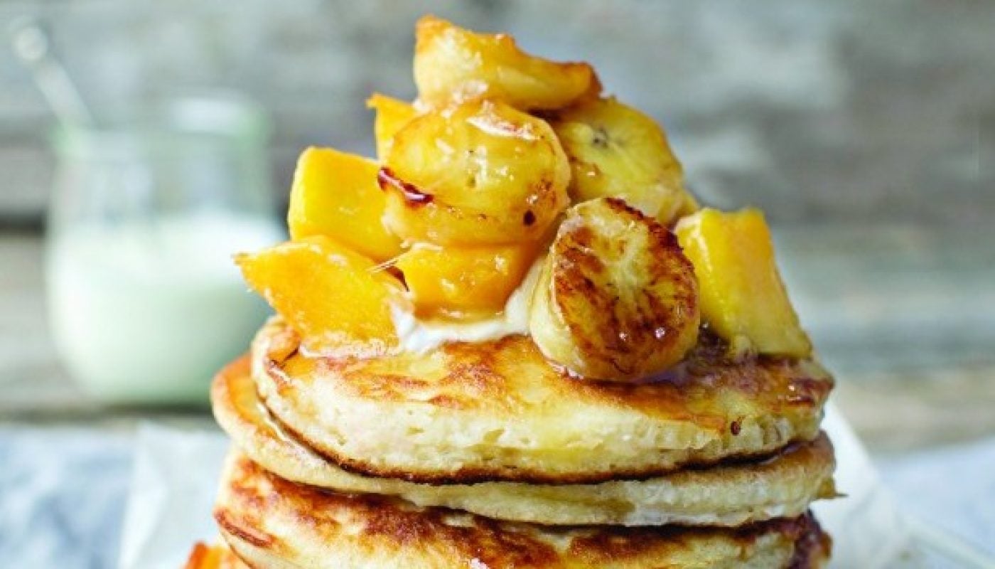 Neven Maguire mango and banana pancakes