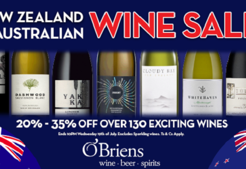 New World Wonders: O'Briens Wine New Zealand and Australian Sale is On Now