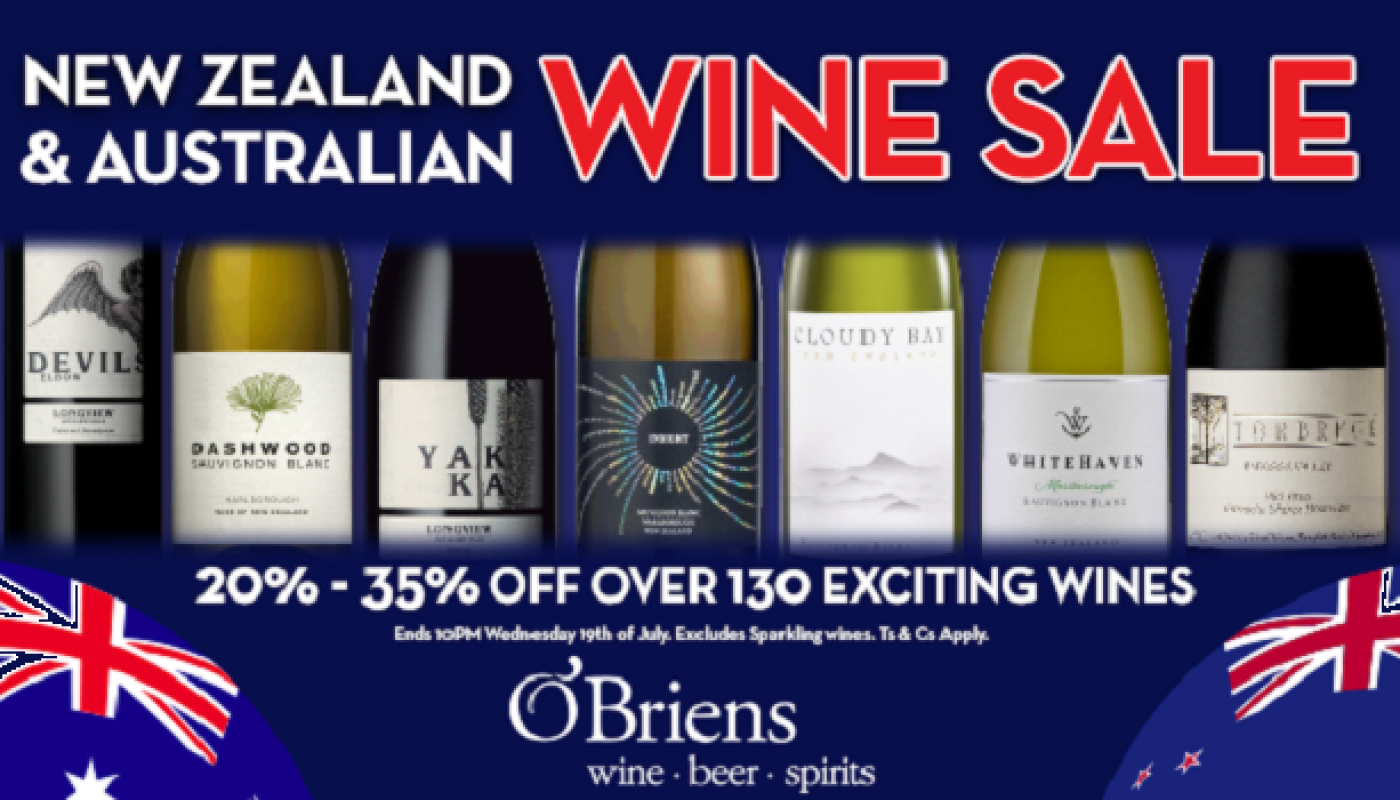 New World Wonders: O'Briens Wine New Zealand and Australian Sale is On Now
