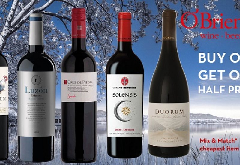O'Briens Wine Winter Red Wine Sale is Here to Warm you up