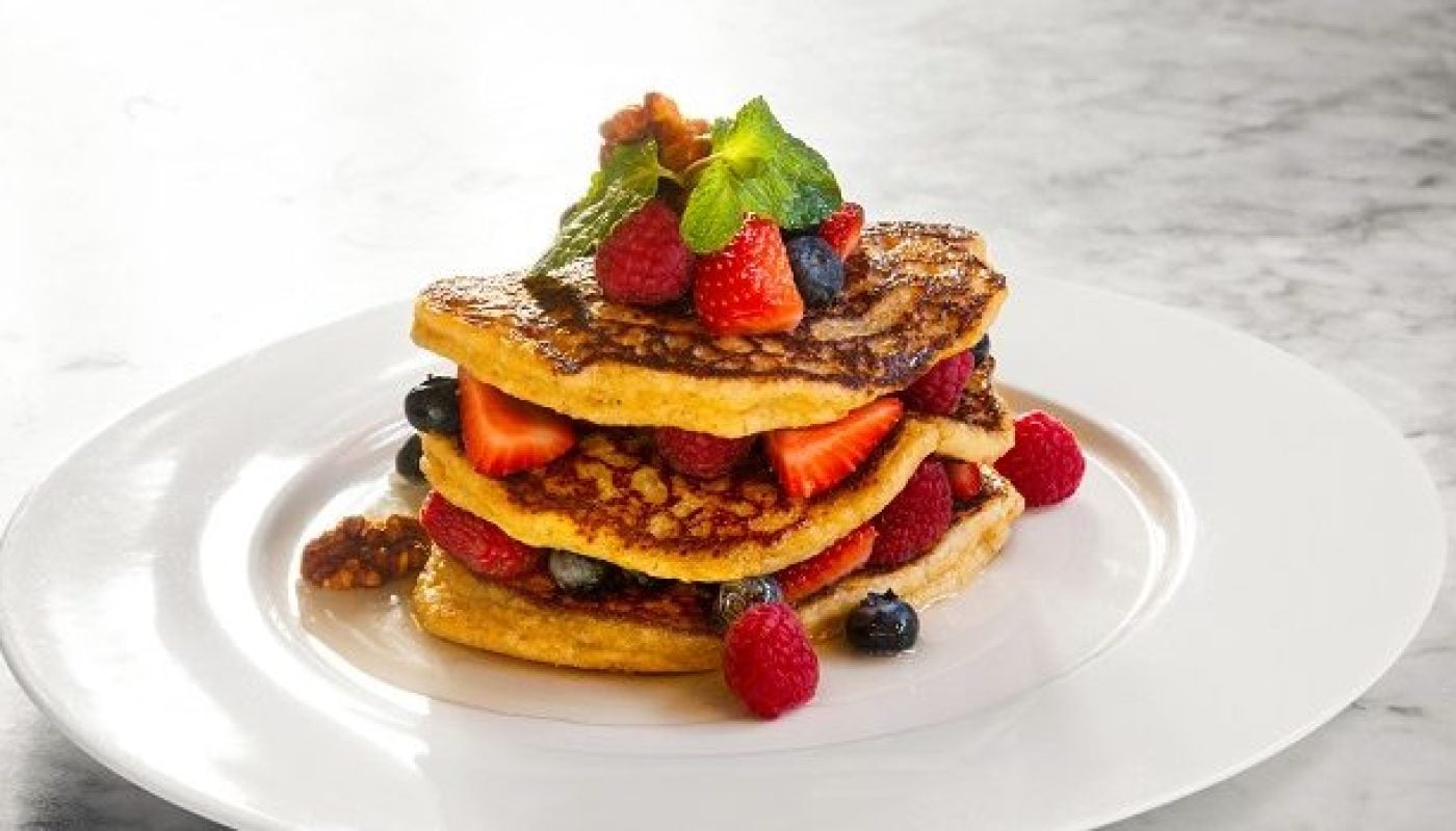 Balfes Oat Pancakes with Mixed Berries