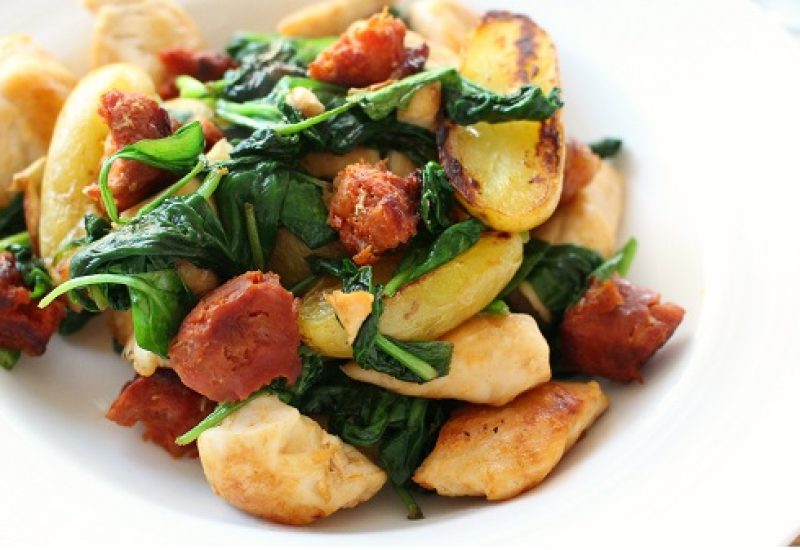 One pan chicken & chorizo recipe