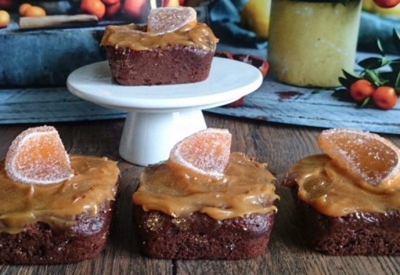 Orange Salted Caramel Traybake