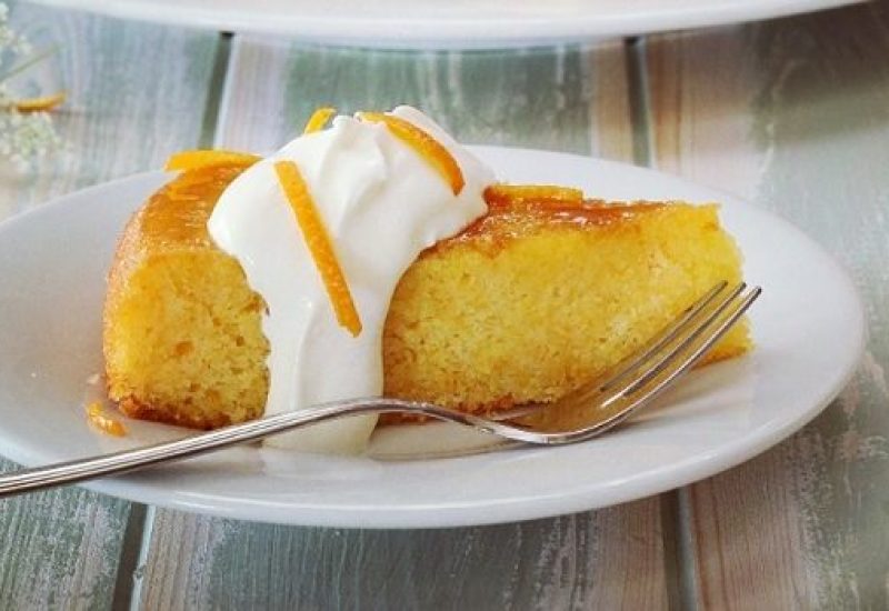 Orange elderflower polenta cake 2