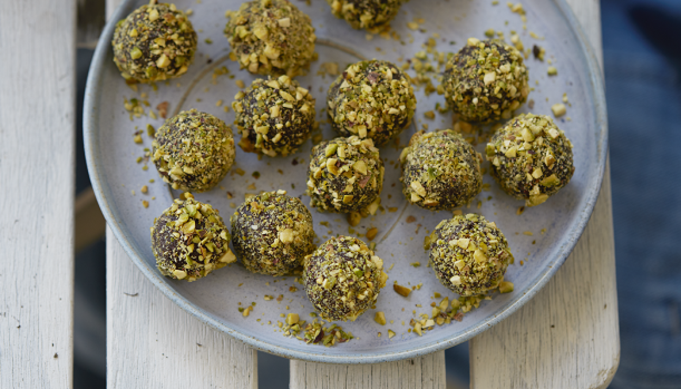 Pistachio orange Truffle Bites Recipe Deliciously Ella