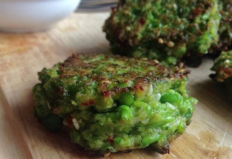 Pea & Mint Falafel with Harissa Yoghurt Dip Recipe by Niamh Mannion