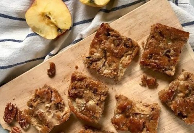 Peanut Butter Apple Blondies 2