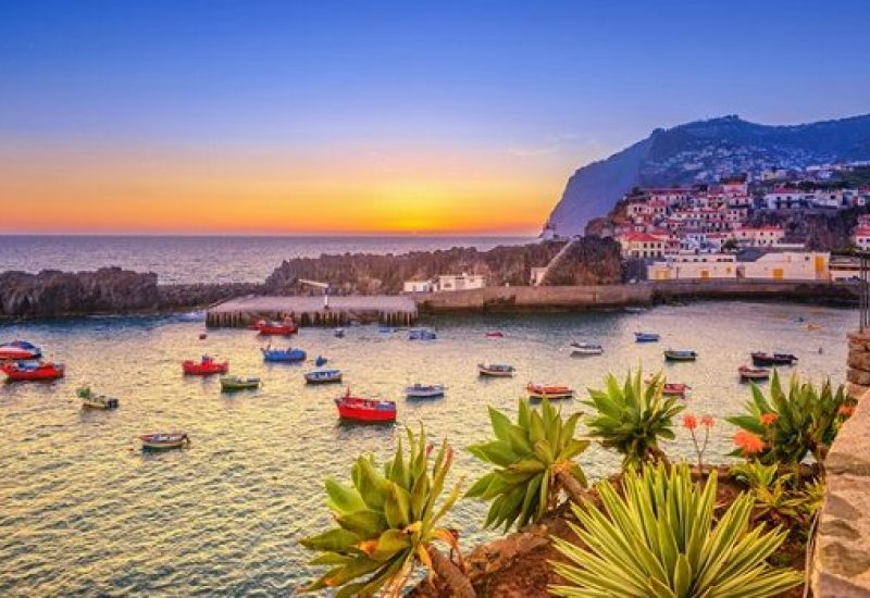 Sunset at Camara de Lobos on Madeira