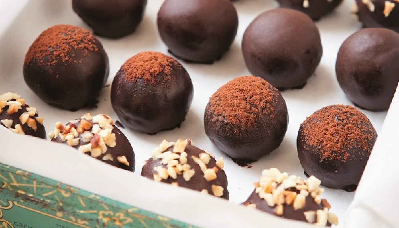 Prune and Almond Chocolate Truffles Recipe by Davina McCall