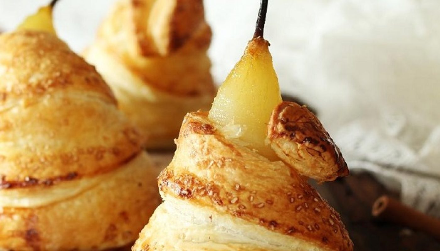 Puff pastry poached pear recipe