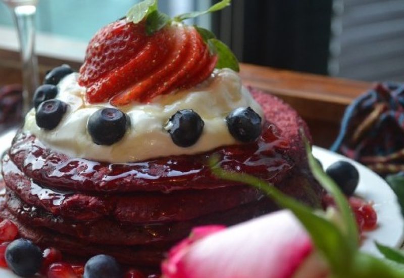 My Nutrition Red Velvet Pancakes