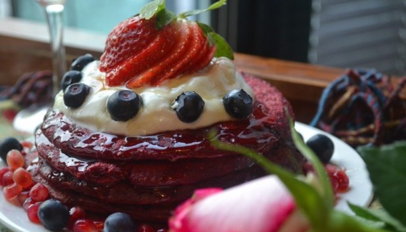 My Nutrition Red Velvet Pancakes