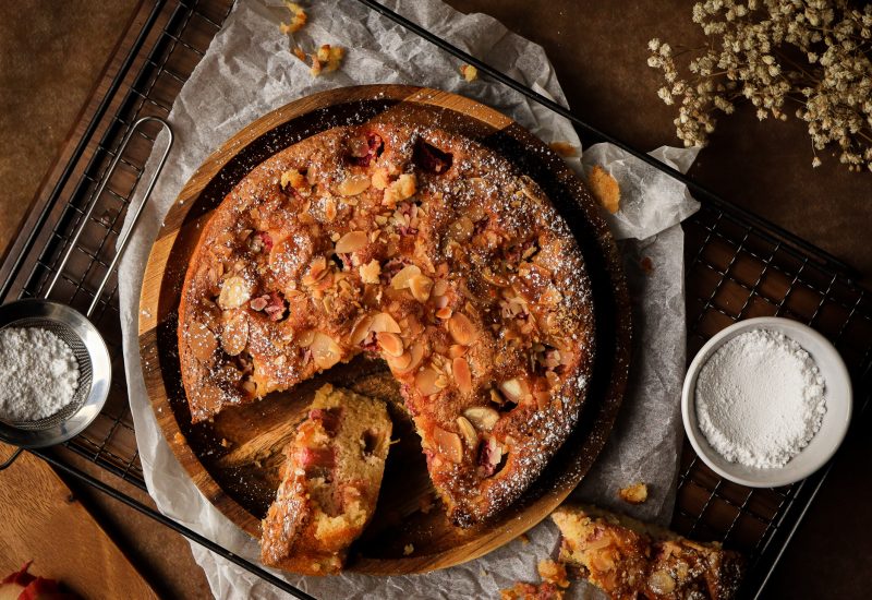 Rhubarb Almond Cake Landscape-1