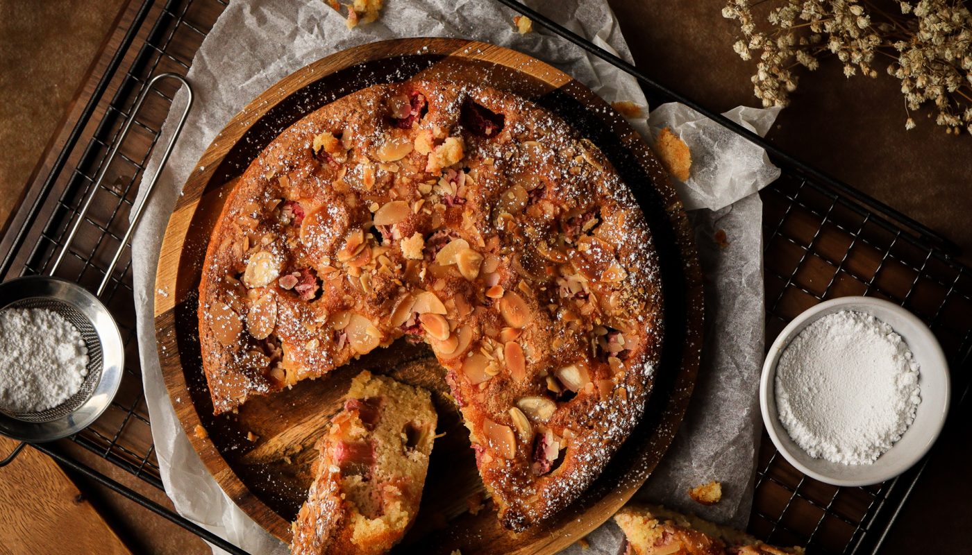 Rhubarb Almond Cake Landscape-1
