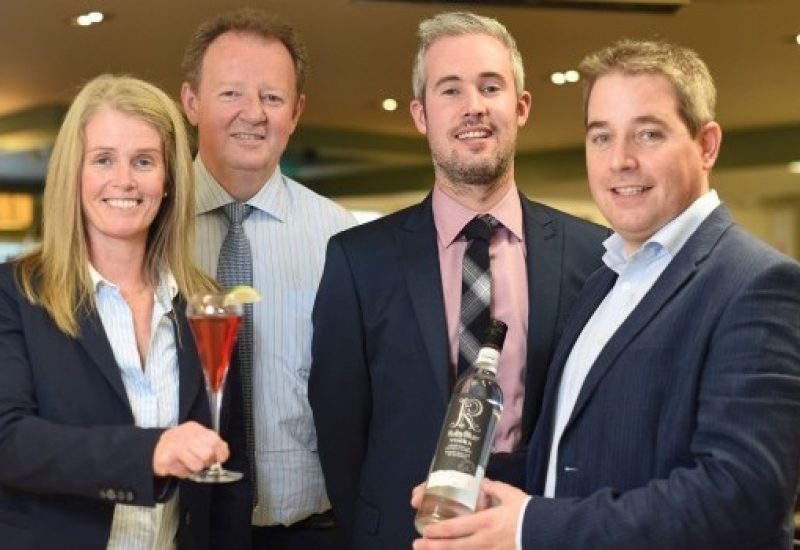 Margaret Allen, Procurement Manager, Mount Charles Group, Graham Keddie, managing director of Belfast International Airport, Christopher Telford, general manager, Fed & Watered, and Stuart Hughes, managing director of Hughes Craft Distillery, Lisburn,