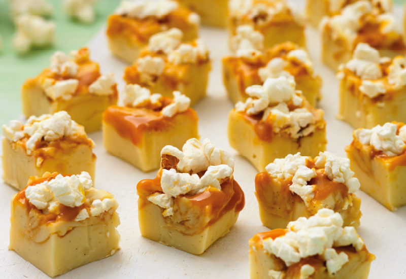 Salted Caramel Pop Corn Fudge Recipe by Sharon Hearne Smith