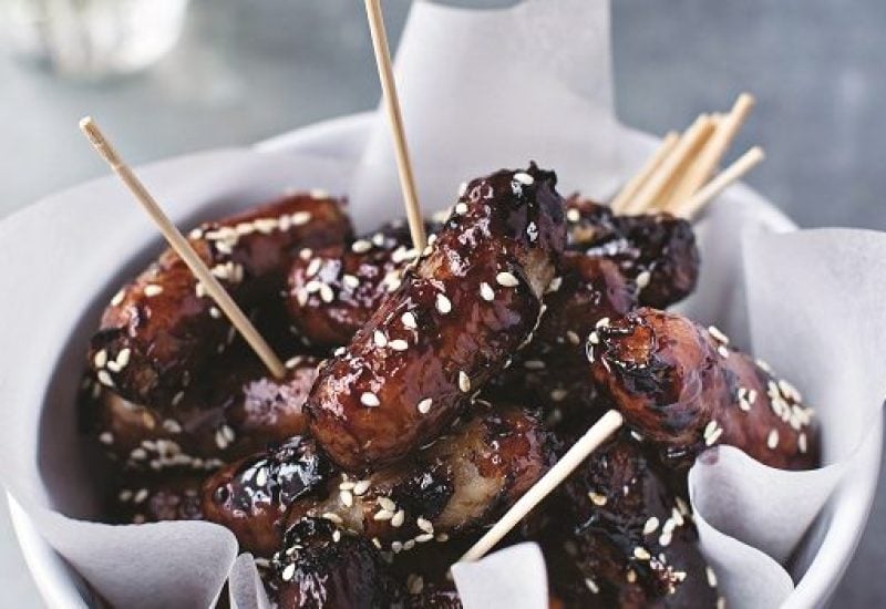 Sticky cocktail sausages recipe by Neven Maguire