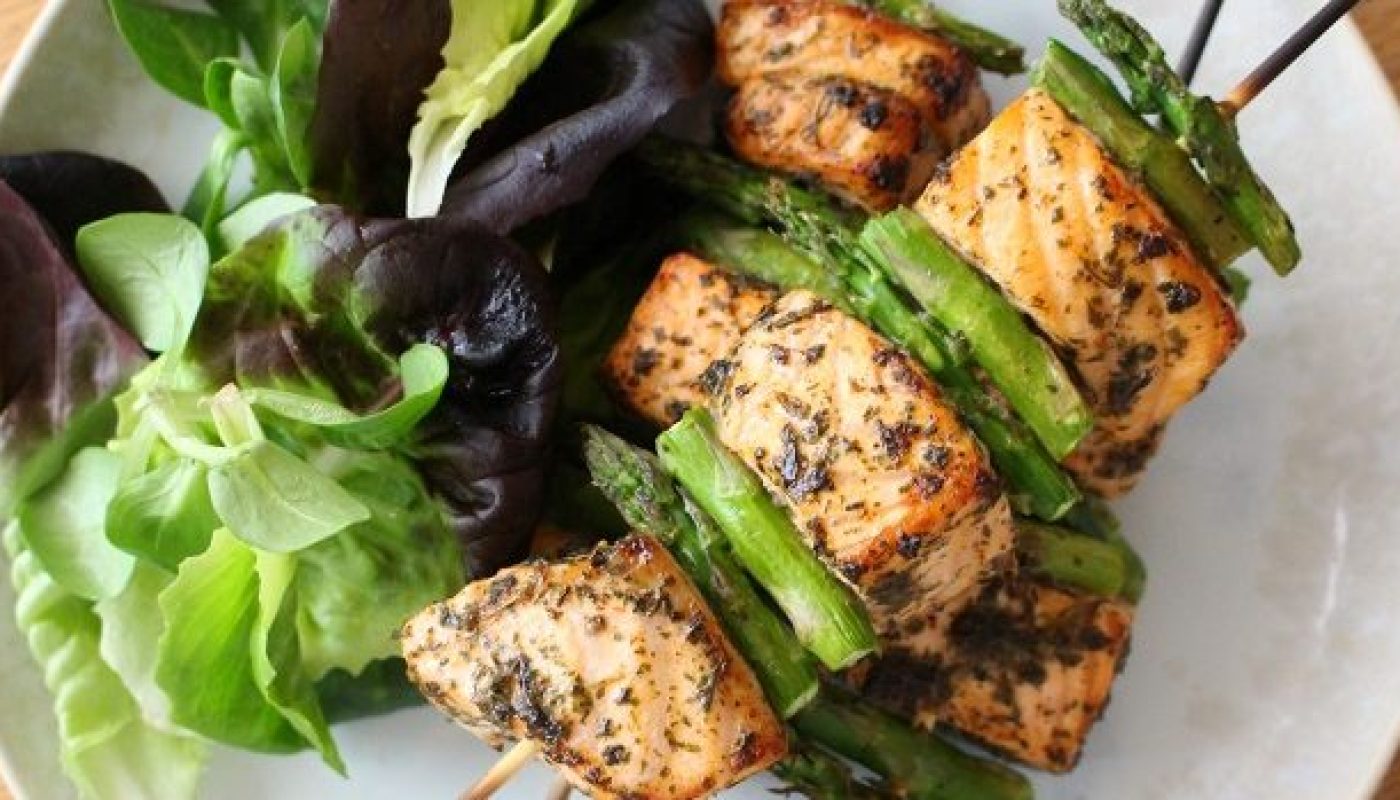 Salmon Skewers Recipe by The Wonky Spatula