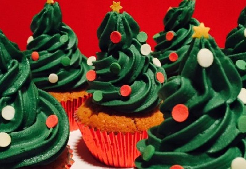 Siucra Christmas Tree Cupcakes