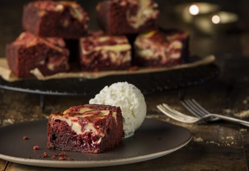 Siucra Red Velvet Swirled Chocolate Brownies recipe