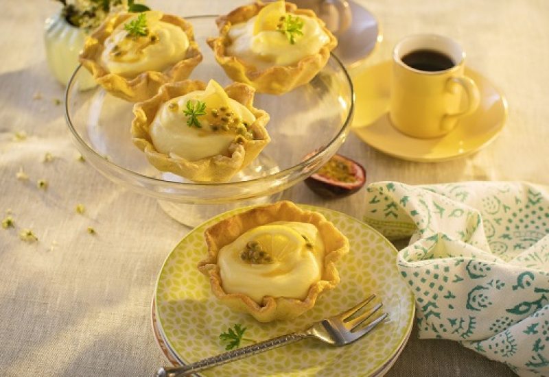 Siucra x Catherine Fulvio Mango and Passionfruit Mousse Tartlets Recipe