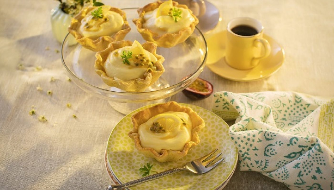 Siucra x Catherine Fulvio Mango and Passionfruit Mousse Tartlets Recipe