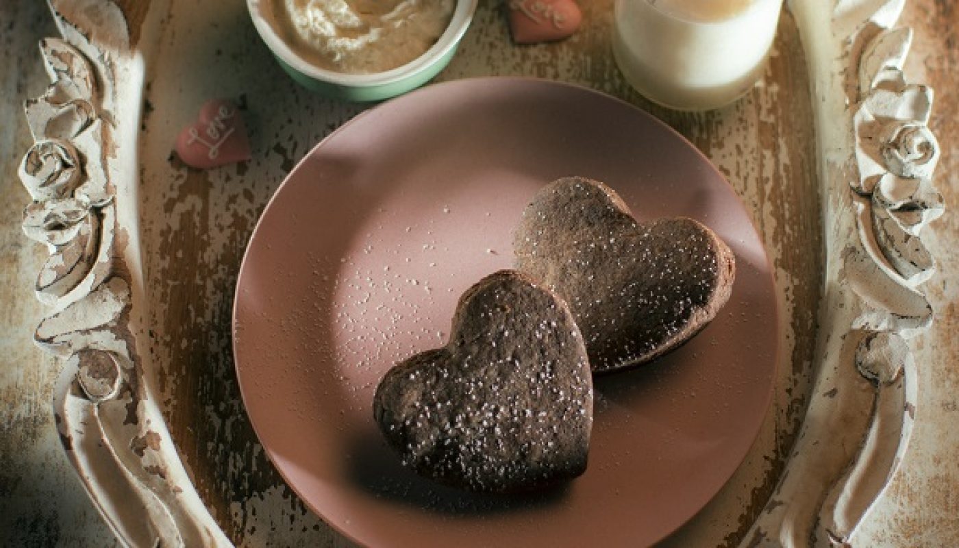 Siúcra & Catherine Fulvio Orange Chocolate Shortbread Hearts Recipe with a Rum Dip