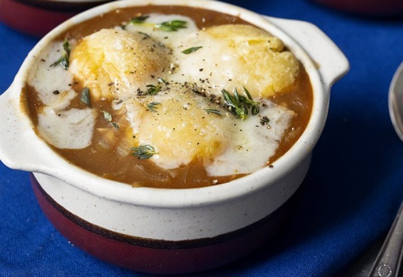 French Onion Soup with Cheesy Dumplings Recipe From Siúcra x Catherine Fulvio