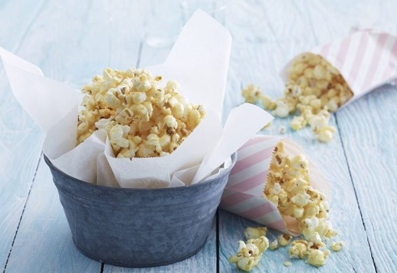 caramel coconut popcorn recipe