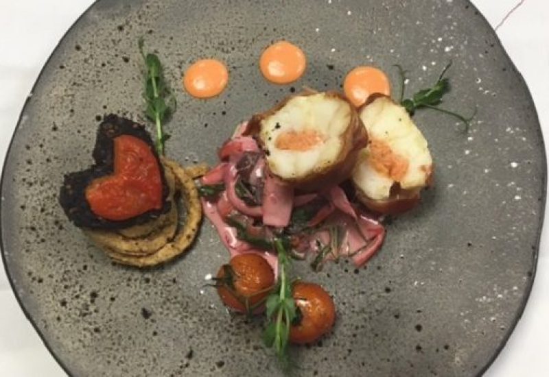 Smoked Salmon and Seared Monkfish Recipe 1