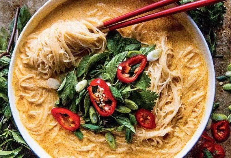 Spicy Thai Curry Noodle Soup Pure Delicious Cookbook