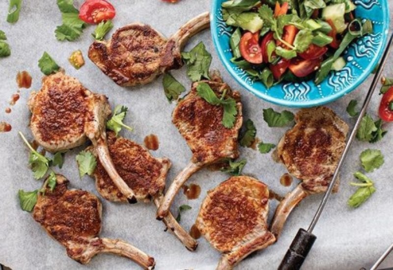 Spicy-lamb-cutlets-with-cherry-tomato-salsa