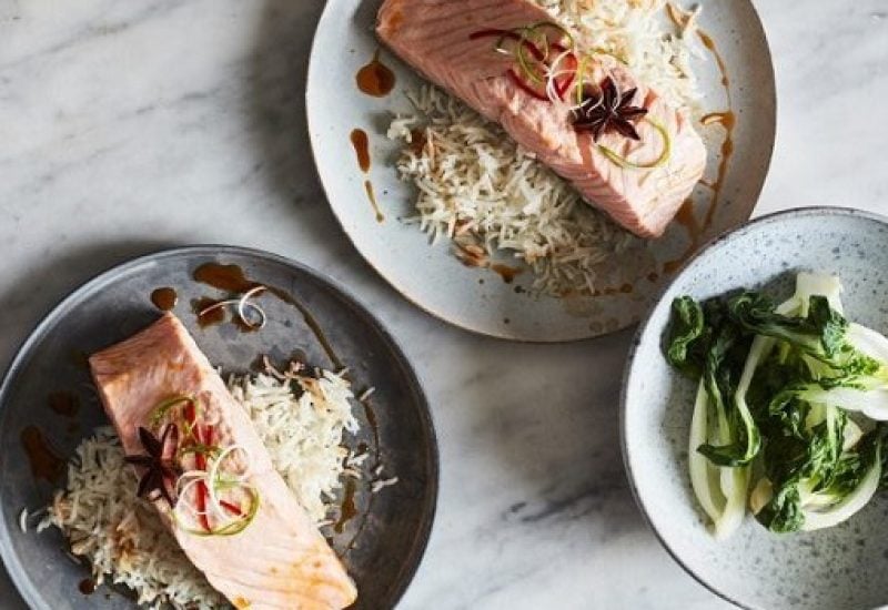 Steamed Salmon