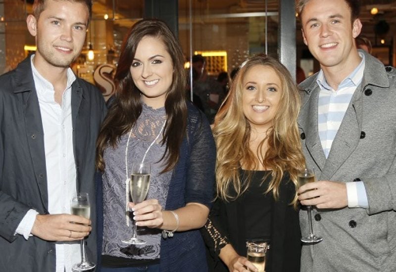 Stefan Langan, Lynne Davies, Rebecca Shekleton and Jamie Gill at BALFES Dublin attending the official Irish launch party for Thomson & Scott Skinny Prosecco