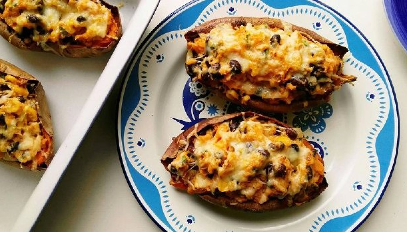 Stuffed Mexican Style Sweet Potatoes Recipe by Anna-Jane Kingston