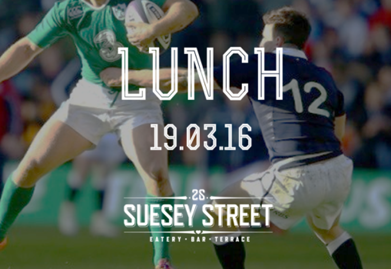 Suesey Street irl scot rugby lunch