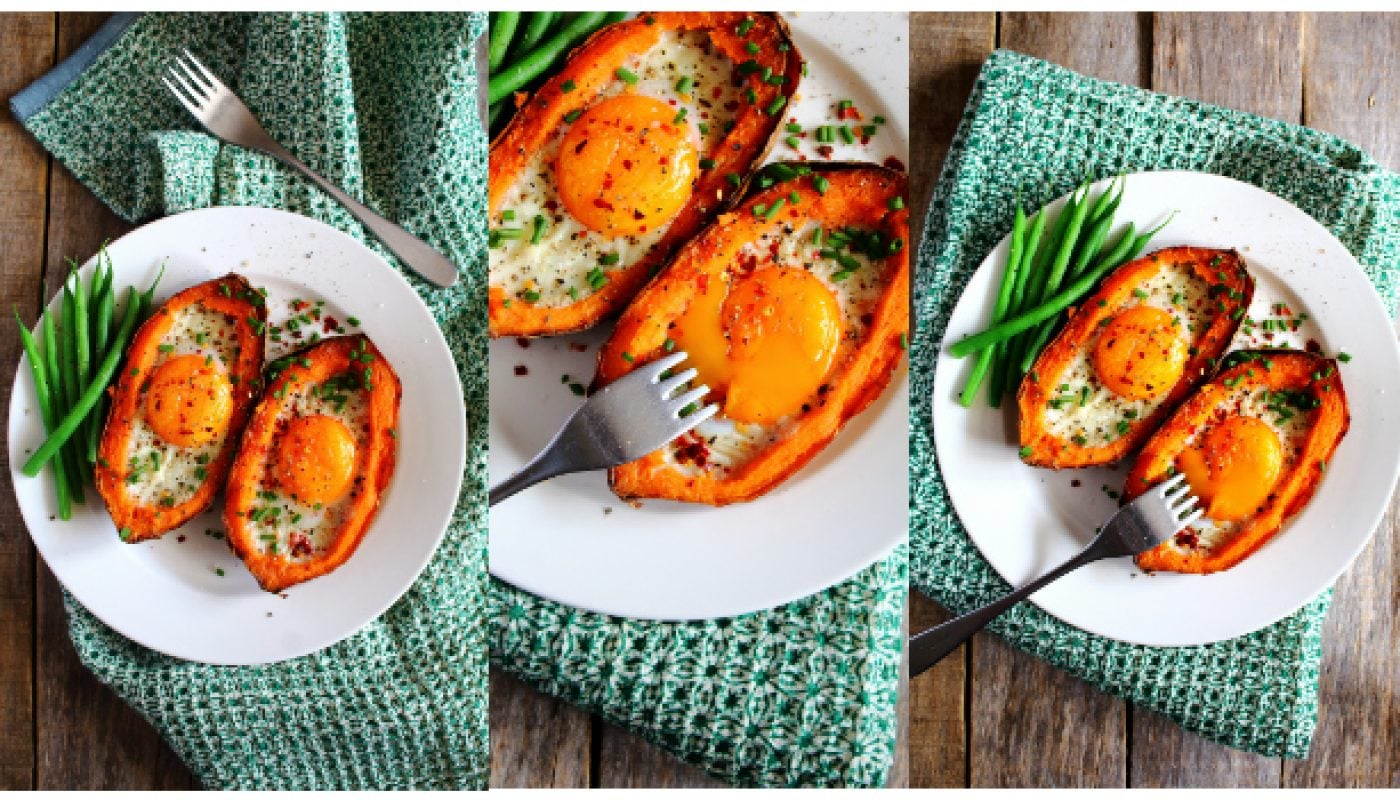 Sweet Potato Egg Boats Peachy Palate
