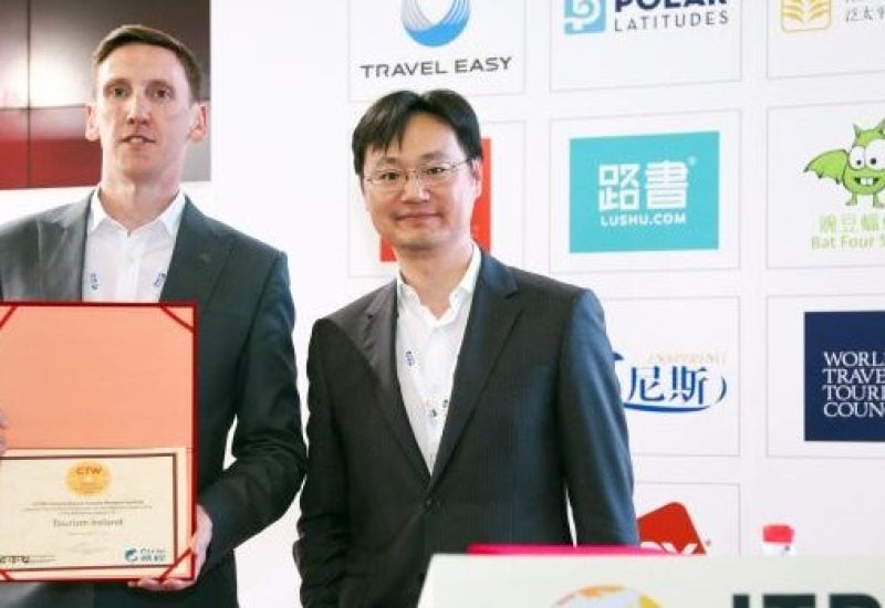 TOURISM IRELAND SCOOPS GOLD AT TRAVEL AWARDS CEREMONY IN CHINA