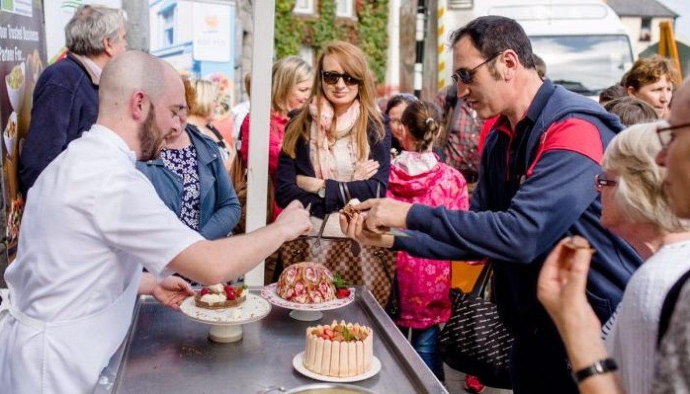 Tastings during the chef demonstations at Westport Food Festival