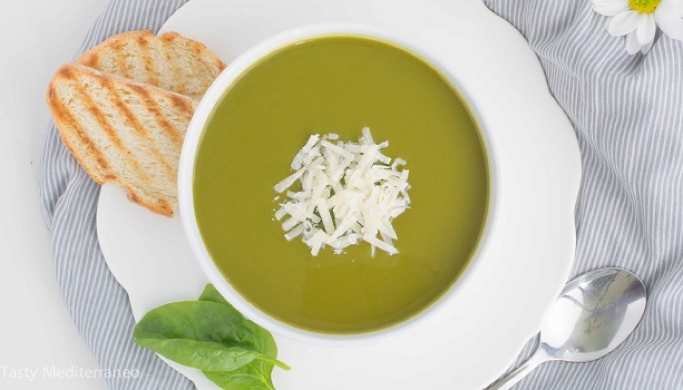 Mediterranean Spinach Soup Recipe by Tasty Mediterraneo
