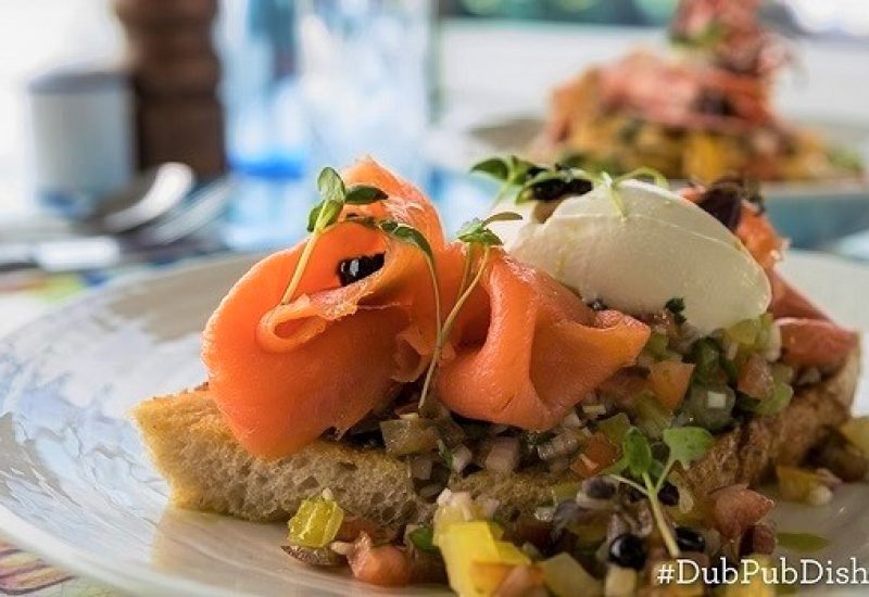 Smoked Salmon Bruschetta on Toasted Sourdough Recipe from The Blue Bar in Skerries