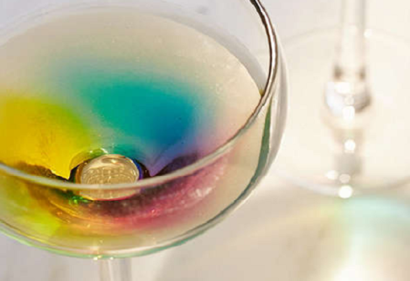 This Rainbow Wine Glass