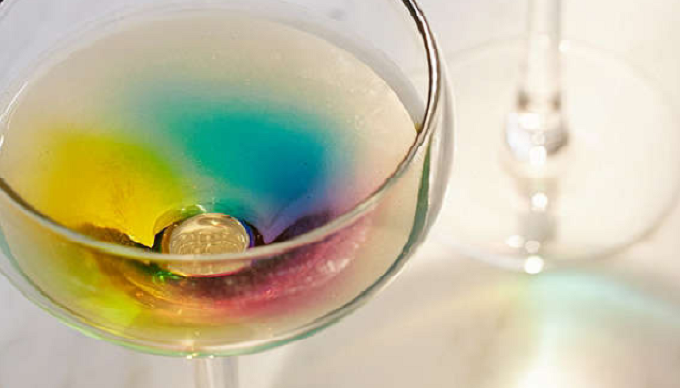 This Rainbow Wine Glass